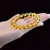 Putuo Mountain Citrine Luck Bracelet — Natural Crystal With Jade & Cinnabar Bead Options - Plain Citrine4mmBuddha Tibet