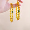 Putuo Mountain Citrine Luck Bracelet — Natural Crystal With Jade & Cinnabar Bead Options - Plain Citrine4mmBuddha Tibet