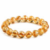 Pyramid-Cut Citrine Bead Strand — Faceted Brazilian Yellow Crystal, 3 Depths of Color Buddha Tibet