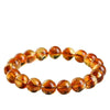 Pyramid-Cut Citrine Bead Strand — Faceted Brazilian Yellow Crystal, 3 Depths of Color - Brazilian Yellow4-4.7mm StrandBuddha Tibet