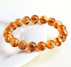 Pyramid-Cut Citrine Bead Strand — Faceted Brazilian Yellow Crystal, 3 Depths of Color - Brazilian Yellow4-4.7mm StrandBuddha Tibet