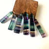 Rainbow Fluorite Crystal Tower — Seven-Chakra Stone for Clarity & Inner Focus - Buddha Tibet xd00108