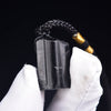 Raw Black Tourmaline Crystal Pendant — Unpolished, Unfiltered - Black Tourmaline PendantBuddha Tibet