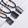 Raw Black Tourmaline Crystal Pendant — Unpolished, Unfiltered - Black Tourmaline PendantBuddha Tibet