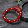Red Agate Pixiu Bracelet — Feng Shui Wealth Keeper & Fortune Protector - Buddha Tibet xd00104