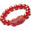 Red Agate Pixiu Bracelet — Feng Shui Wealth Keeper & Fortune Protector - Buddha Tibet xd00104