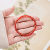 Red Agate Plain Bead Bracelet — The Clean Red Circle, Nothing Added - 3mm Plain Beads14cmBuddha Tibet
