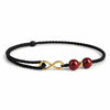 Red Rope Cinnabar Bead Bracelet — Knotted Lucky Charm for Prosperity & Protection Buddha Tibet