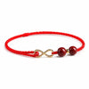 Red Rope Cinnabar Bead Bracelet — Knotted Lucky Charm for Prosperity & Protection Buddha Tibet