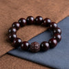 Red Sandalwood Meditation Bracelet with Pixiu Bead — Peace and Focus - Buddha Tibet xd00092