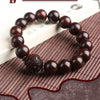 Red Sandalwood Meditation Bracelet with Pixiu Bead — Peace and Focus - Buddha Tibet xd00092