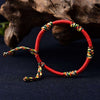 Red String Bracelet - Tibetan Five-Colored Vajra Knots - Buddha Tibet xd00031