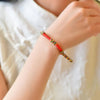Red String Bracelet - Tibetan Five-Colored Vajra Knots - Buddha Tibet xd00031