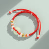 Red String Peace Buckle Bracelet — Hand-Braided Everyday Protection - Premium - Light GreenBuddha Tibet