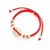 Red String Peace Buckle Bracelet — Hand-Braided Everyday Protection Buddha Tibet