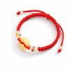 Red String Peace Buckle Bracelet — Hand-Braided Everyday Protection Buddha Tibet