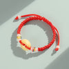 Red String Peace Buckle Bracelet — Hand-Braided Everyday Protection - Premium - YellowBuddha Tibet