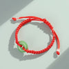 Red String Peace Buckle Bracelet — Hand-Braided Everyday Protection - Standard - Deep GreenBuddha Tibet