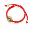 Red String Peace Buckle Bracelet — Hand-Braided Everyday Protection Buddha Tibet