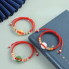 Red String Peace Buckle Bracelet — Hand-Braided Everyday Protection - Standard - WhiteBuddha Tibet