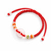 Red String Peace Buckle Bracelet — Hand-Braided Everyday Protection Buddha Tibet