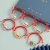 Red String Peace Buckle Bracelet — Hand-Braided Everyday Protection - Standard - WhiteBuddha Tibet