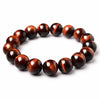 Red Tiger Eye Single-Strand Bracelet — Natural Collector-Grade Beads, 5 Sizes - 12mmBuddha Tibet