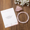 Rose Quartz Bracelet - Love, Emotion Healing - Buddha Tibet xd00020
