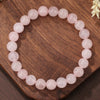 Rose Quartz Bracelet - Love, Emotion Healing - Buddha Tibet xd00020
