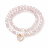 Rose Quartz Charm Bracelet — Four Intentions, One Stone - HeartBuddha Tibet