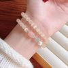 Rose Quartz Charm Bracelet — Four Intentions, One Stone Buddha Tibet