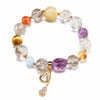 Rose Quartz Gourd Bead Bracelet — Natural Crystal Charm for Love & Good Fortune - Spring BlossomBuddha Tibet