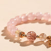 Rose Quartz Pixiu Bracelet — Feng Shui Wealth Attractor Buddha Tibet