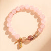Rose Quartz Pixiu Bracelet — Feng Shui Wealth Attractor Buddha Tibet