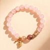 Rose Quartz Pixiu Bracelet — Feng Shui Wealth Attractor Buddha Tibet
