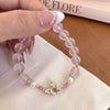 Saturn Orbit Rose Quartz Bracelet — Natural Pink Crystal Buddha Tibet