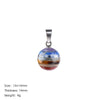 Seven-Chakra Crystal Pendant — Multi-Stone DIY Charm for Necklaces - 14mm Round BallBuddha Tibet