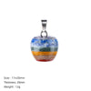 Seven-Chakra Crystal Pendant — Multi-Stone DIY Charm for Necklaces - 20mm AppleBuddha Tibet