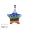 Seven-Chakra Crystal Pendant — Multi-Stone DIY Charm for Necklaces - 30mm StarBuddha Tibet