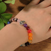 Seven Chakra Stone Bracelet — Seven Stones, One Strand - RainbowBuddha Tibet