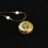 Sri Yantra Orgonite Necklace — Resin-Encased Tiger’s Eye Stone - Buddha Tibet xd00083