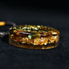 Sri Yantra Orgonite Necklace — Resin-Encased Tiger’s Eye Stone - Buddha Tibet xd00083