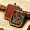 Thangka Pendant - Tibet Amitabha Buddha Hand-Painted Pendant - Buddha Tibet xd00003