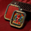 Thangka Pendant - Tibet Amitabha Buddha Hand-Painted Pendant - Buddha Tibet xd00003