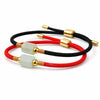 Tibetan Bracelet - Jade Barrel Bead & Woven String Buddha Tibet