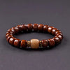 Tibetan Bracelet - Natural Yak Bone Protection Beads - Buddha Tibet xd00090