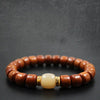 Tibetan Bracelet - Natural Yak Bone Protection Beads - Buddha Tibet xd00090