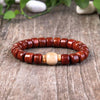 Tibetan Bracelet - Natural Yak Bone Protection Beads - Buddha Tibet xd00090