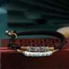 Tibetan Bracelet - Sterling Silver Six-Syllable Mantra - Buddha Tibet xd00040