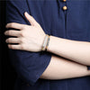 Tibetan Bracelet - Sterling Silver Six-Syllable Mantra - Buddha Tibet xd00040